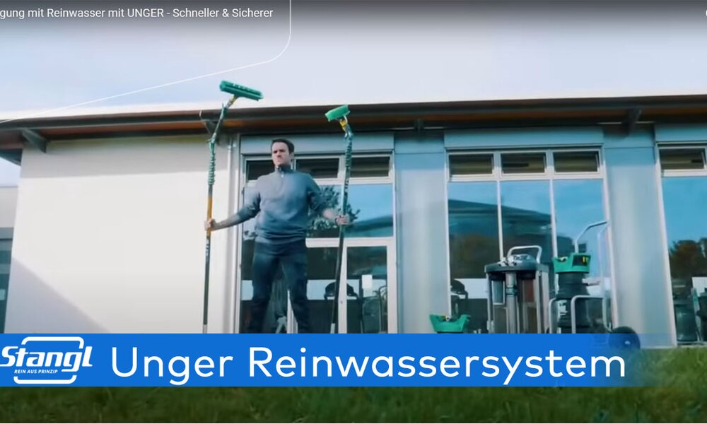 Anwendungsvideo von Unger Reinwasserreinigungssystem