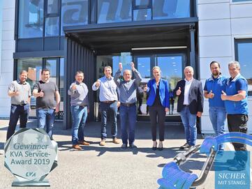 Stangl Kundendinst gewinnt 2019 erstmals KVA-Serviceaward
