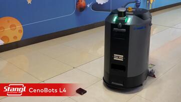 Die CenoBots Scheuersaugmaschinen sind in der Lage, verschiedene Objekte zu erkennen und exakt auszuweichen.