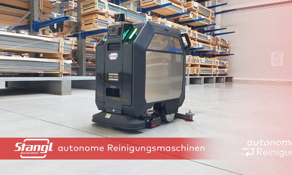 Reinigungsroboter von Stangl reinigen jede Fläche, ob Industrie, Krankenhaus, Supermarkt, Lagerhalle, Logistik oder mehr