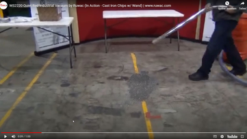 Vorschaubild zum Video Ruwac Wechselstromsauger R01-A im Einsatz