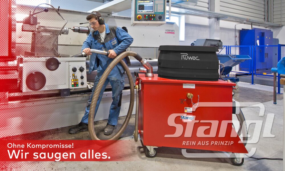 Ruwac Spänesauger Industriesauger zum Aufsaugen von Metallspänen und Trennen von Bohremulsion, Kühlmittel