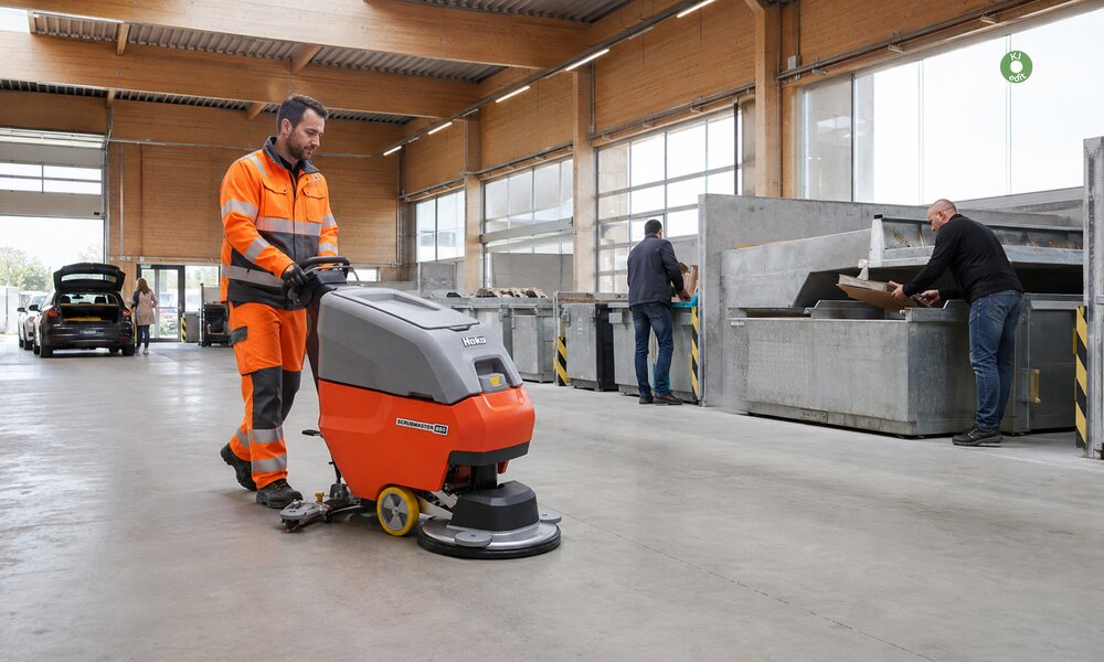 Hako Bodenreinigungsmaschine für Recyclingbetrieber von Stangl