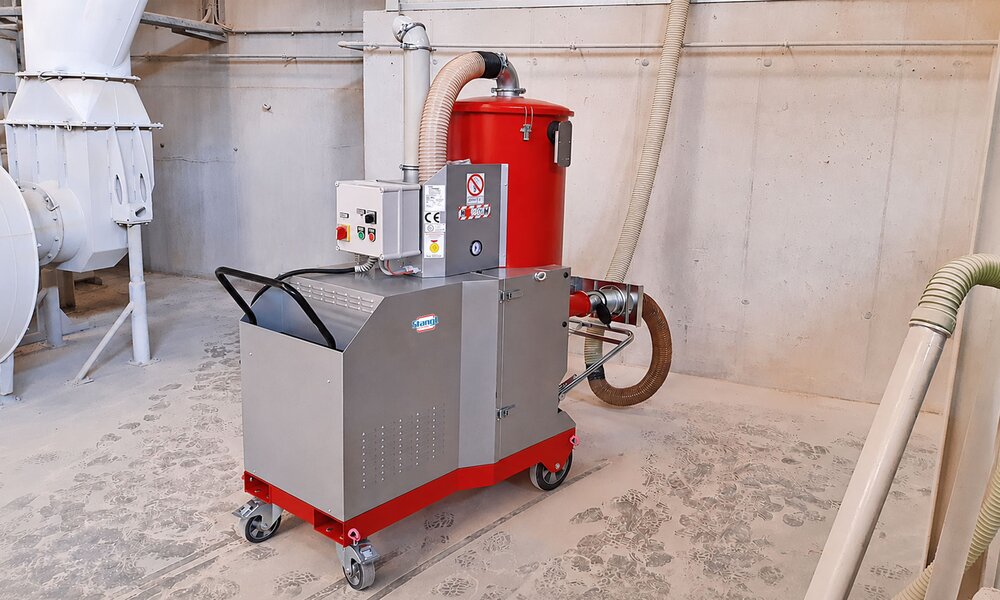 Industriesauger Ruwac DA 5 von Stangl mit Drehstromantrieb und Staubexplosionsschutz sowie 11 kW Motorleistung