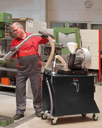 Spänesauger Ruwac R11 S von Stangl für die spanende Bearbeitung von Leichtmetallen