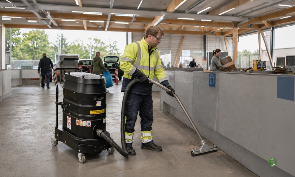 Ruwac Industriesauger für Recyclingbetriebe von Stangl