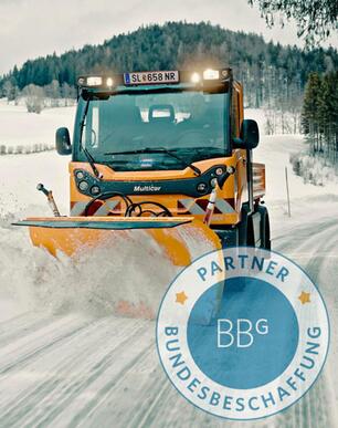 verschiedene Kommunalmaschinen und Geräteträger von Stangl sind bei der Bundesbeschaffung BBG gelistet