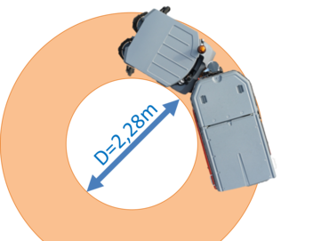 hohe Wendigkeit dank geringem Wenderadius der Hako Citymaster 1650 von Stangl