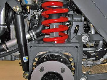 robuste Bauweise, gefedertes Fahrwerk der Hako Citymaster 1650 von Stangl