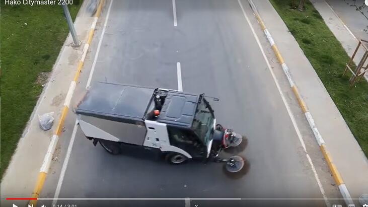 Kompaktkehrmaschine Hako Citymaster Straßenkehrmaschine, zum Kehren von Straßen Wegen, Fußgängerzonen und Gehsteigen