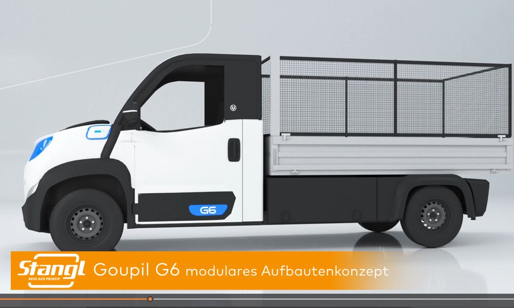 Video zum modularen Aufbautenkonzept des Goupil G6 von Stangl