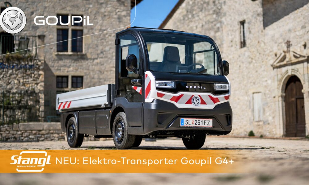 der neue Elektrotransporter Goupil G4+ von Stangl im Praxiseinsatz