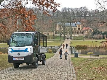 Elektrotransporter Goupil G4 von Stangl im kommunalen Einsatz