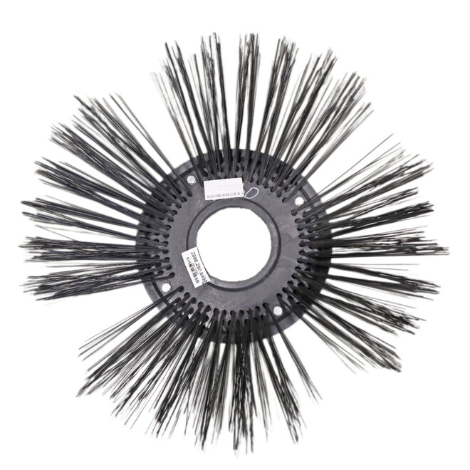 Stangl Tellerbesen mit Gussstahl- Flachdraht-Beborstung 1-tlg. Holzkörper 400mm, Kehr 750mm, Gußflachdraht 3,3x0,6mm Hako