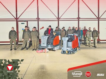 neue Reinigungsmaschinen von Stangl für den Bundesheer Fliegerhorst Hörsching