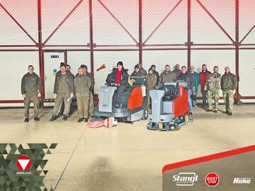 neue Reinigungsmaschinen von Stangl für den Bundesheer Fliegerhorst Hörsching