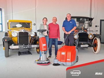 zwei neue Reinigungsmaschinen von Stangl für Wasser Rolläden GmbH in Lebring