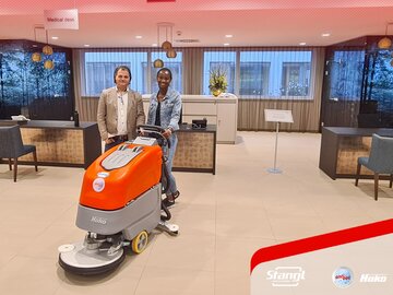 neue Stangl Bodenreinigungsmaschine für Dr. Nuhr medical Center