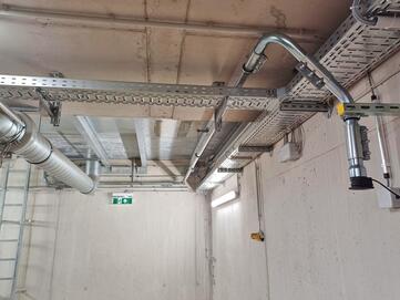 Saugrohrleitung für zentrale Absauganlage von Stangl