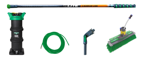 Professionelles Reinigungsset für Glas- und Fensterreinigung mit innovativer Deionisierungsfilter-Technologie neu bei Stangl | © Unger