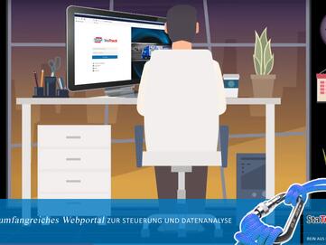 Benutzeroberflache Stangl StaTrack Bild zur Steuerung und Datenanalyse Ihrer Reinigungsmaschine