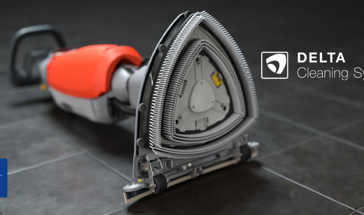 kompakte Bodenreinigungsmaschine von Stangl Hako Scrubmaster B5 mit Delta Cleaning System