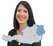 Gebietskarte  Anita Santner Betriebshygiene Gebietsleiterin Ost 