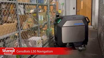 Der CenoBots erstellt mit 3D-Sensoren und NVIDIA-Chips exakte Umgebungskarten, plant Reinigungsrouten und erkennt Hindernisse.