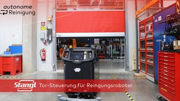 mit der automatischen Torsteuerung für Stangl Reinigungsroboter, öffnen Tore automatisch, der Reinigungsroboter kann in allen Bereichen reinigen