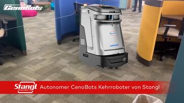 Kehrroboter autonome Kehrmaschine CenoBots SP50 von Stangl kehrt Teppichböden
