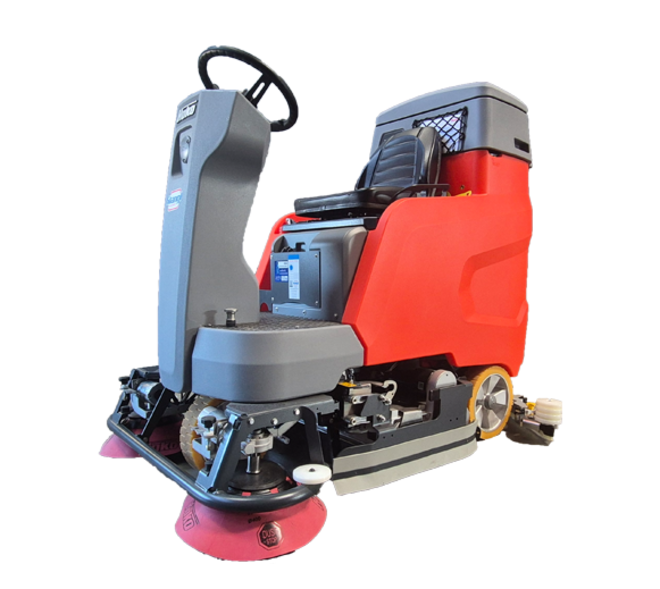 Hako Bodenreinigungsmaschine B120-R mit Walzenbürste und Seitenbesen von Stangl