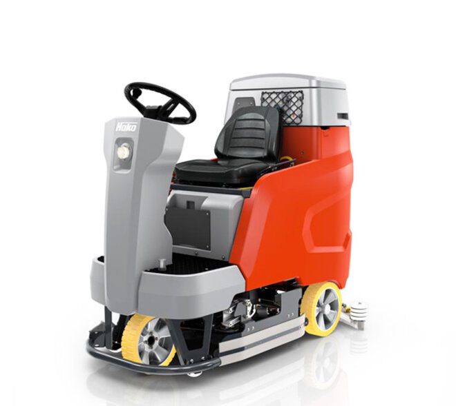 Aufsitz-Bodenreinigungsmaschine Hako Scrubmaster B120-R von Stangl