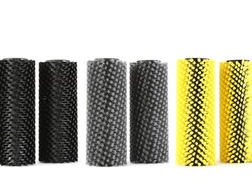 Walzenbürsten für die Walzenreinigungsmaschine Duplex 420 für Teppichböden oder Hartböden. 