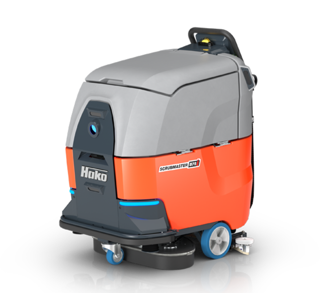 Autonome Bodenreinigungsmaschine Hako B75i von Stangl Variante mit Tellerbürstensystem