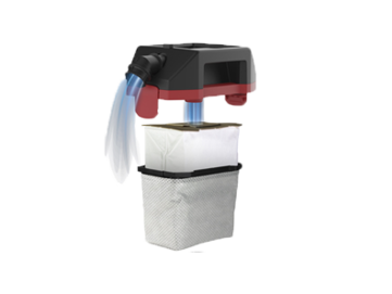 Kabelloser Rucksackstaubsauger StaVac BoostiX iGO Zero mit HEPA 13 Filter für saubere Ausblasluft