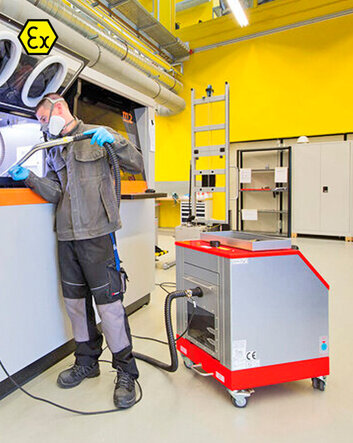 Nassabscheider Ruwac NA 7 geeignet zum Absaugen von explosiven Stäuben 