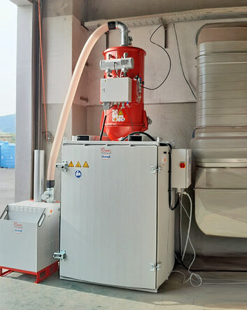 Ruwac Da 5 mit Vakuumzelle für die Vorabscheidung von Sauggut