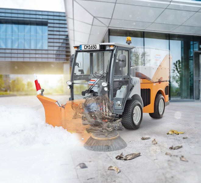 Hako Citymaster 1650 kommunaler Geräteträger für Winterdienst, zum Kehren als Kompaktkehrmaschine, Gießen, Bewässern, Mähen von Sportplätzen und vieles mehr 