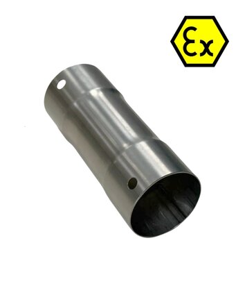 Schlauchanschluß Ø 50mm -n Edelstahl -n beidseitig aufgeweitet