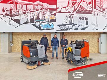 Stangl liefert zwei neue Reinigungsmaschinen für Neubau der Red Bull Energy Station in Oberwang