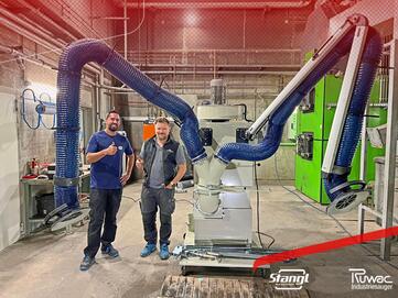 die Lichtgenossenschaft St. Jakob in Defereggen übernimmt den neuen Ruwac Entstauber von Stangl, zum Absaugen von Aschestaub