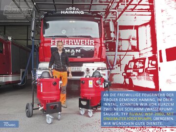 Ruwac Feuerwehrsauger von Stangl übergeben