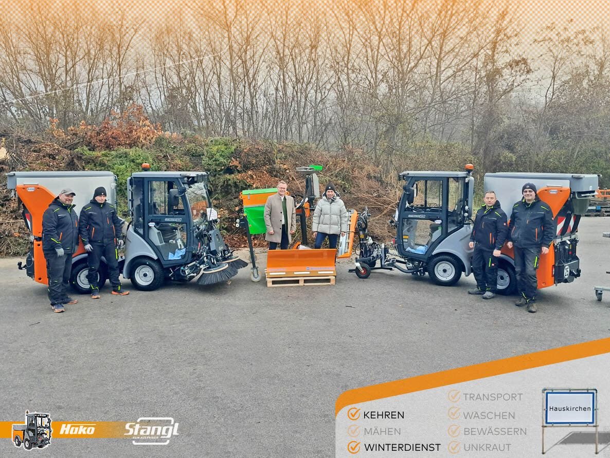 Zwei neue Hako Citymaster Geräteträger von Stangl für Gemeinde Hauskirchen