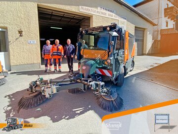 Bad Hofgastein erhält eine neue Kompaktkehrmaschine von Stangl 