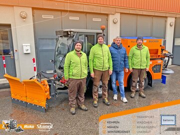 Gemeinde Satteins erhält neue Hako Kommunalmaschine von Stangl