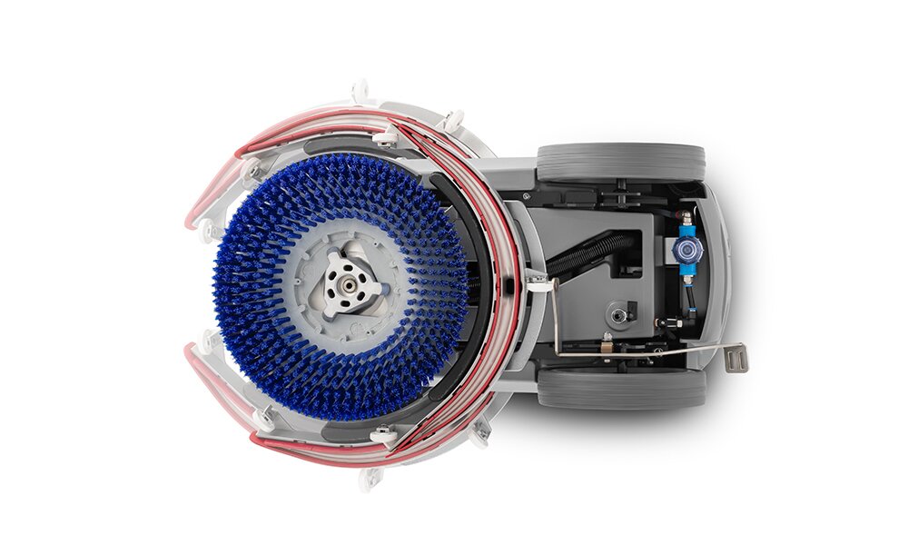 B15 Bodenreinigungsmaschine von Stangl für kleine und mittlere Flächen mit Reinigungsbürste