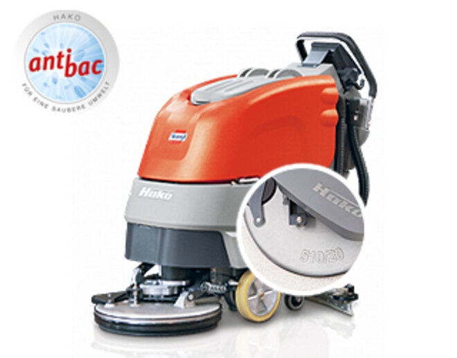 Reinigungsmaschine Scrubmaster B45 von Stangl zur Bodenreinigung