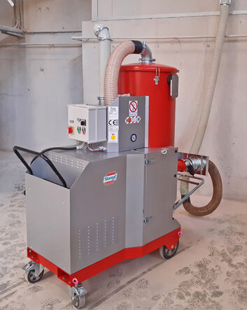 Industriesauger Ruwac DA 5 von Stangl mit Drehstromantrieb und Staubexplosionsschutz sowie 11 kW Motorleistung