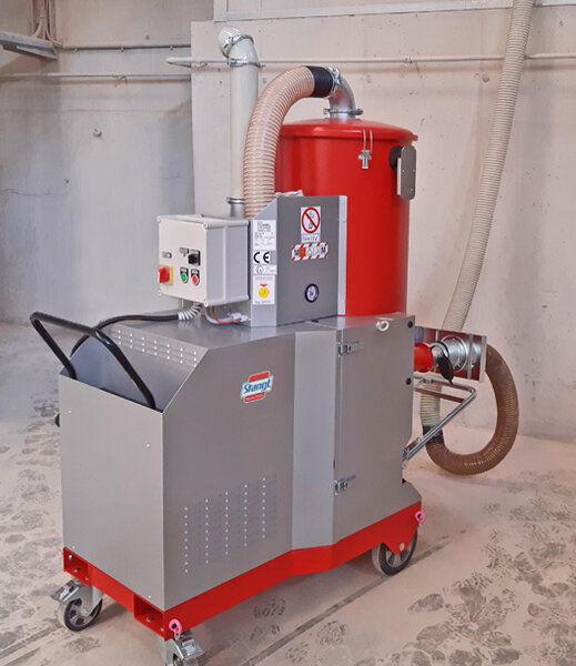 Industriesauger Ruwac DA 5 von Stangl mit Drehstromantrieb und Staubexplosionsschutz sowie 11 kW Motorleistung