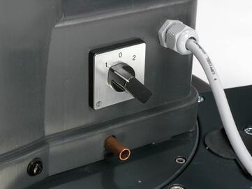 Mit zwei Geschwindigkeiten zu betreiben Stangl ES 430 Duo Einscheibenmaschine